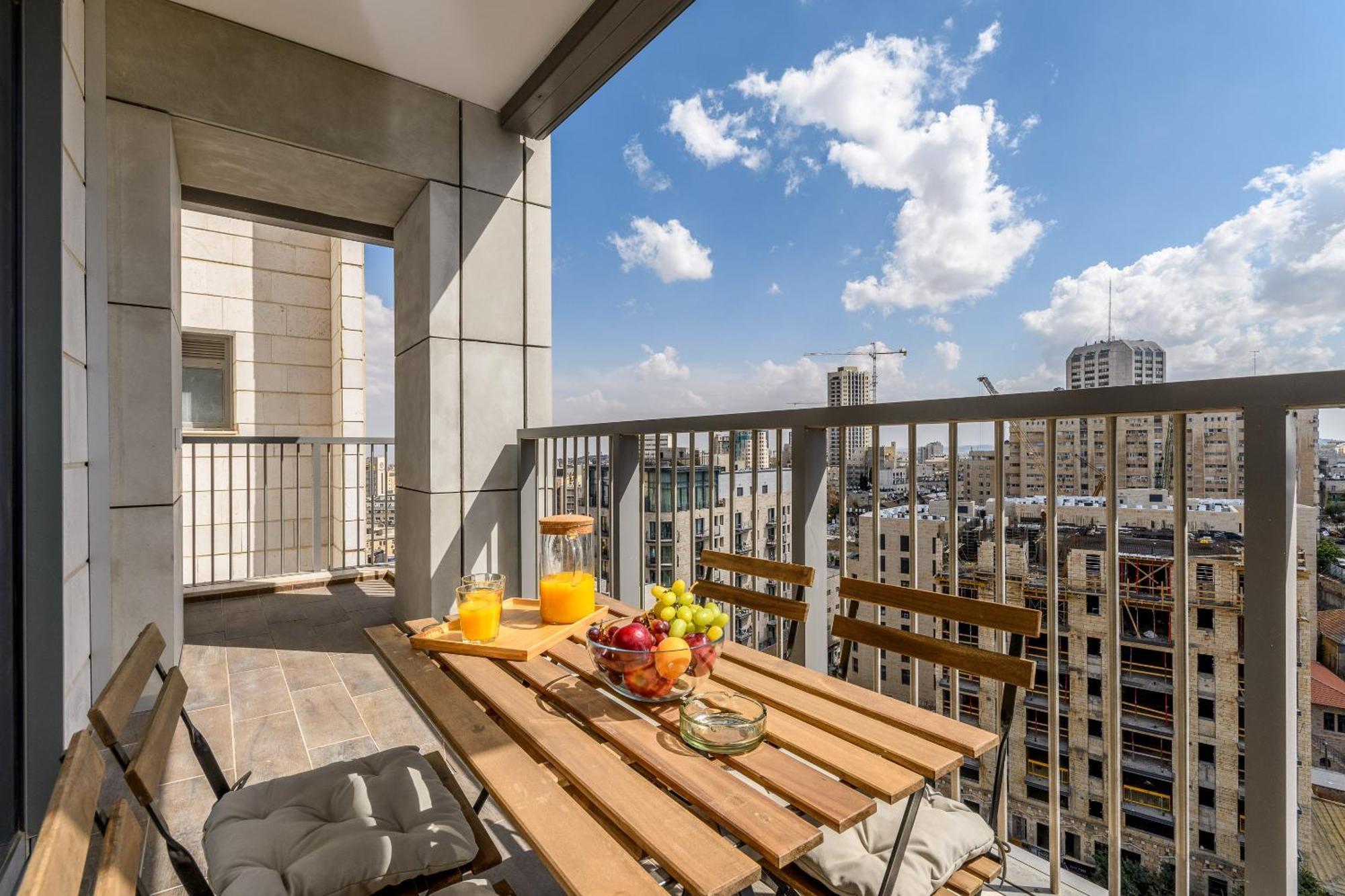 Savyon View-sunny 1bdr & Balcony Sea-u * Иерусалим