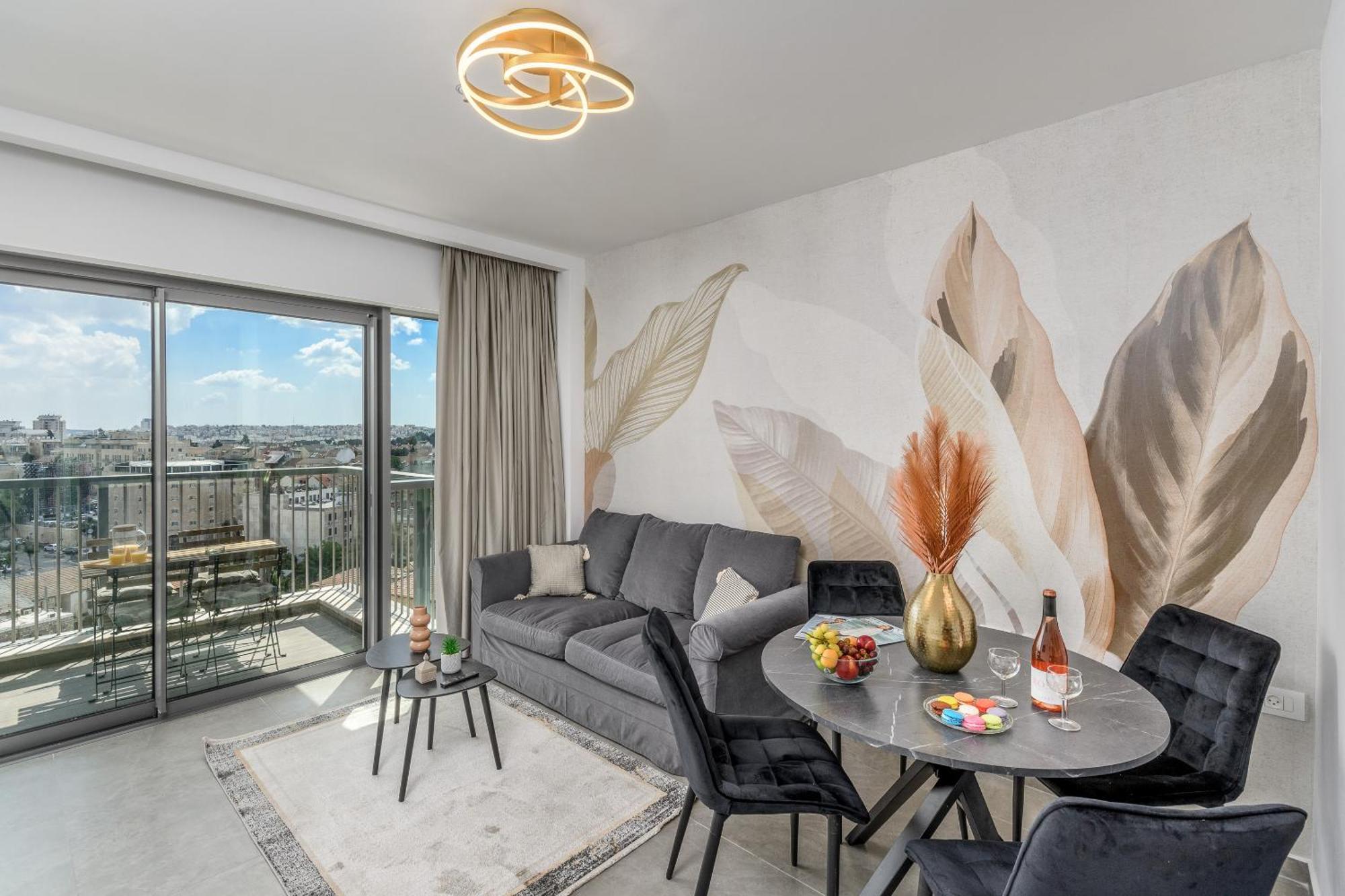 Savyon View-sunny 1bdr & Balcony Sea-u Апартаменты Иерусалим